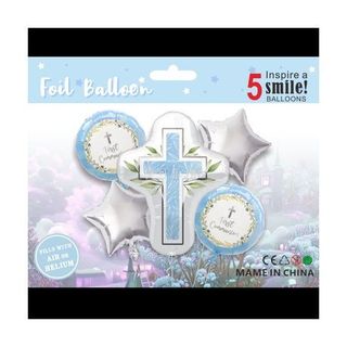Christening Cross 5 pcs set Baby & Kids foil balloon