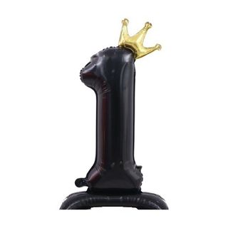 42in Standing Crown Number 1 · Black 42in Number Balloons foil balloon