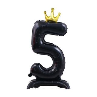 42in Standing Crown Number 5 · Black 42in Number Balloons foil balloon