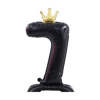 42in Standing Crown Number 7 · Black 42in Number Balloons foil balloon