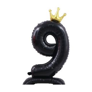 42in Standing Crown Number 9 · Black 42in Number Balloons foil balloon