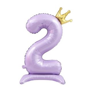 42in Standing Crown Number 2 · Matte Purple 42in Number Balloons foil balloon
