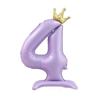 42in Standing Crown Number 4 · Matte Purple 42in Number Balloons foil balloon