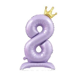 42in Standing Crown Number 8 · Matte Purple 42in Number Balloons foil balloon